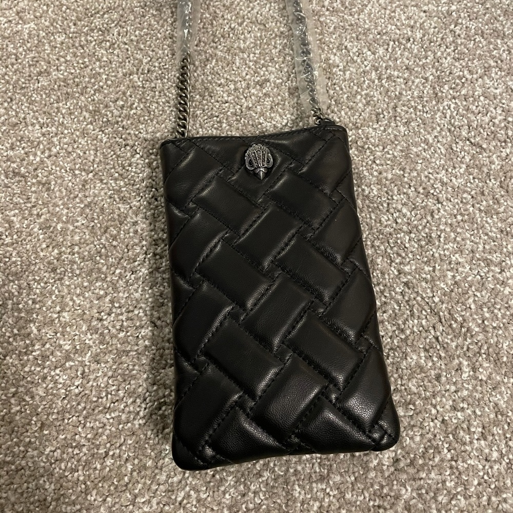 Kurt Geiger quilted black cross-body handbag